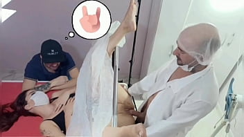 Husband brings wife to unusual gynecologist for public examination